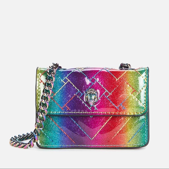 NWT Kurt Geiger London Rainbow Micro Kensington Shoulder Bag - Picture 3 of 9